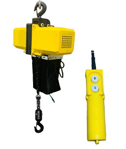 【あす楽対応】三方良し 電動チェーンブロック500kg 揚程4m or 6m 電動ホイスト1速型 電気チェーンブロック 電動ホイスト 電動チェーンブロック エアーホイスト荷役用品 チェンブロック ク