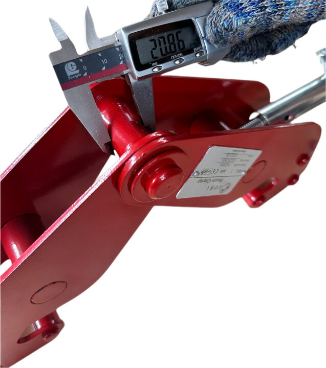 楽天市場】ビームクランプ1.0t 1トン ビーム幅 75～230mm H鋼 I鋼 横 