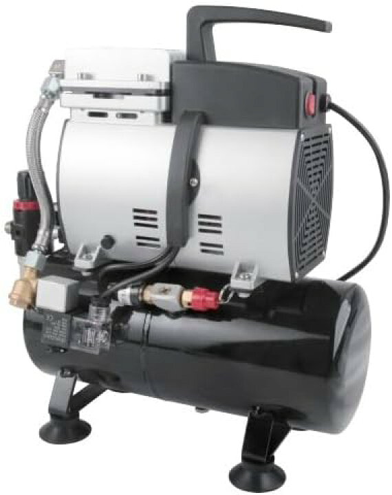 楽天市場】エアーコンプレッサー 100v オイルレス 4L 静音オイルレス 