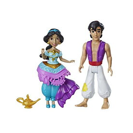 アラジン グッズ ジャスミン ディズニー フィギュア ドール 人形 おもちゃ Disney Princess Jasmine & Aladdin, 2 Dolls, Royal Clips Fashion, One-Clip Skirt