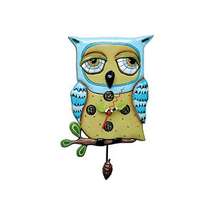 �A�����f�U�C�� �Ǌ|�����v �U��q���v �t�N���E �� �C���e���A �I�u�W�F Allen Studio Designs Old Blue Owl Clock