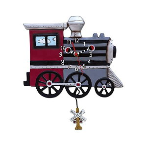 AfUC Ǌ|v Uqv `[`[gC @֎ d CeA IuWF Allen Designs Choo Choo Train Pendulum Clock