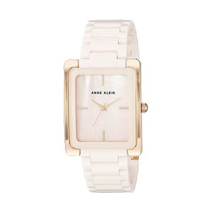 �A���N���C�� Anne Klein �r���v �E�H�b�` ���v ���f�B�[�X �����p Anne Klein Women's Gold-Tone Ceramic Bracelet Watch