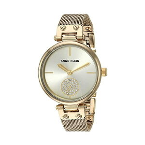ANC Anne Klein rv EHb` v fB[X p XtXL[ Anne Klein Women's Swarovski Crystal Accented Mesh Bracelet Watch