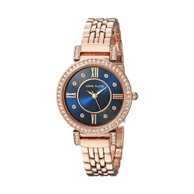 アンクライン Anne Klein 腕時計 ウォッチ 時計 レディース 女性用 スワロフスキー Anne Klein Women's Swarovski Crystal Accented Rose Gold-Tone Bracelet Watch
