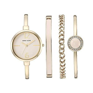 �A���N���C�� Anne Klein �r���v �E�H�b�` ���v ���f�B�[�X �����p Anne Klein Women's Bangle Watch Bracelet Set