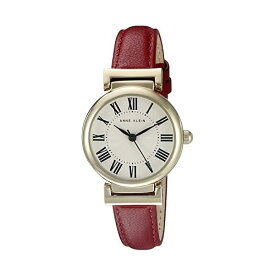 アンクライン Anne Klein 腕時計 ウォッチ 時計 レディース 女性用 Anne Klein Women's AK/2246CRRD Gold-Tone and Red Leather Strap Watch
