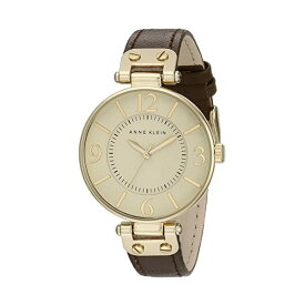 アンクライン Anne Klein 腕時計 ウォッチ 時計 Anne Klein 109168IVBN Round Dial Leather Strap Watch