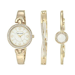 ANC Anne Klein rv EHb` v fB[X p XtXL[ Anne Klein Women's Swarovski Crystal Accented Watch and Bracelet Set
