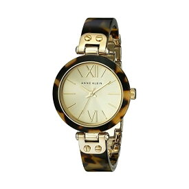 アンクライン Anne Klein 腕時計 ウォッチ 時計 レディース 女性用 Anne Klein Women's 10/9652CHTO Gold-Tone Tortoise Resin Bracelet Watch