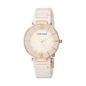 ANC Anne Klein rv EHb` v fB[X p XtXL[ Anne Klein Women's AK/3266 Swarovski Crystal Accented Ceramic Bracelet Watch