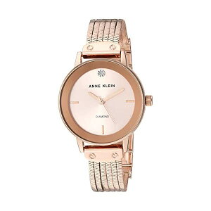 �A���N���C�� Anne Klein �r���v �E�H�b�` ���v ���f�B�[�X �����p Anne Klein Women's AK/3220 Diamond-Accented Chain Bracelet Watch