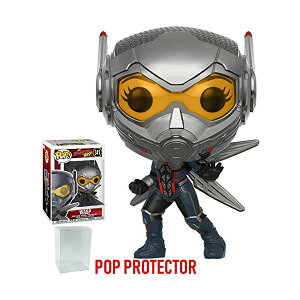 Ag} Xv t@R |bv }[x tBMA l` Funko Pop! Marvel: Ant-Man & the Wasp - Wasp Vinyl Figure (Bundled with Pop Box Protector Case)