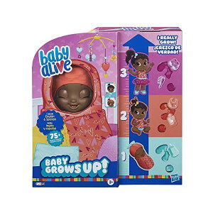 xr[ACu Ԃ l` xr[h[ ܂܂ ւ tBMA mߋ Baby Alive Baby Grows Up (Sweet) - Sweet Blossom or Lovely Rosie, Growing and Talking Baby Doll, Toy with 1 Surprise Doll and 8 Accessori