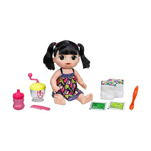 xr[ACu Ԃ l` xr[h[ ܂܂ ւ tBMA mߋ Baby Alive Sweet Spoonfuls Baby (Black Straight Hair)