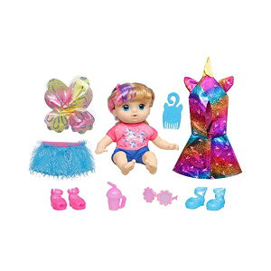 xr[ACu Ԃ l` xr[h[ ܂܂ ւ tBMA mߋ Littles by Baby Alive, Fantasy Styles Squad Doll, Little Kiera, Fairytale Accessories, Wavy Blonde Hair Toy for Kids Ages 3 Years and Up