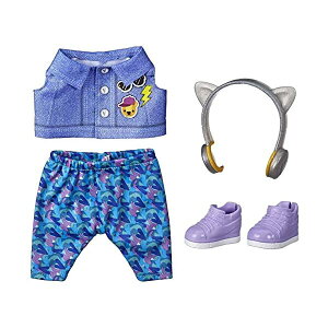 xr[ACu Ԃ l` xr[h[ ܂܂ ւ tBMA mߋ Baby Alive Littles, Little Styles Bounce to The Beat Outfit for Littles Dolls, Brown