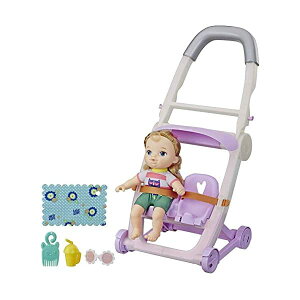 xr[ACu xr[J[ Ԃ l` xr[h[ ܂܂ ւ tBMA mߋ Baby Alive Littles, Push eN Kick Stroller, Little Ana, Blonde Hair Doll, Legs Kick, 6 Accessories, Toy for Kids Ages 3 