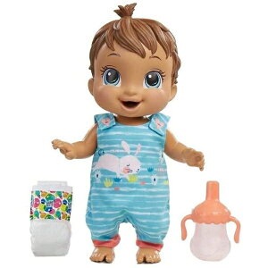 xr[ACu Ԃ l` xr[h[ ܂܂ ւ tBMA mߋ Baby Alive Baby Gotta Bounce Doll, Bunny Outfit, Bounces with 25+ SFX and Giggles, Drinks and Wets, Brown Hair Toy for Kids Ages 3 and Up