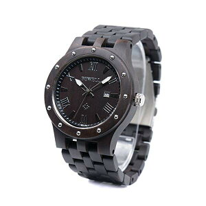 �r�[�E�F�� BEWELL �E�b�h�E�H�b�` �ؐ��r���v �����Y �j���p 109A-BK-ZS Bewell Men's Wooden Watches Handmade Date Display Analog Quartz Luminous Wristwatch