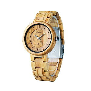 �r�[�E�F�� BEWELL �E�b�h�E�H�b�` �ؐ��r���v ���f�B�[�X �����p Wood Watches for Women, BEWELL Wooden Handmade Watch with Lightweight Adjustable Wood Band, Natural Casual Fashion Quartz Wristwatch