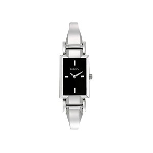 u[o rv EHb` BULOVA 96L138 v NVbN NH[c fB[X p Bulova Classic Quartz Ladies Watch, Stainless Steel Bangle, Silver-Tone (Model: 96L138)