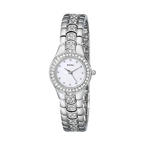 �u���[�o �r���v �E�H�b�` BULOVA 96T14 ���v ���f�B�[�X �����p Bulova Women's 96T14 Crystal Watch