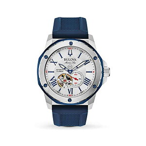 u[o rv EHb` BULOVA 98A225 v I[g}`bN  AiO AiO Y jp Bulova Mens Analogue Automatic Watch with Silicone Strap 98A225