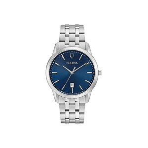 �u���[�o �r���v �E�H�b�` BULOVA 96B338 ���v �����Y �j���p Bulova 96B338 Men's Sutton Blue Dial Silver Tone Bracelet Watch