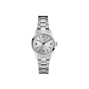 u[o rv EHb` BULOVA 96L198 v NVbN NH[c fB[X p Bulova Classic Quartz Ladies Watch, Brass , Silver-Tone (Model: 96L198)