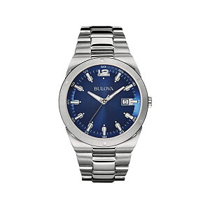 u[o rv EHb` BULOVA 96B220 v NVbN NH[c Y jp Bulova Classic Quartz Calendar Mens Watch, Stainless Steel , Silver-Tone (Model: 96B220)