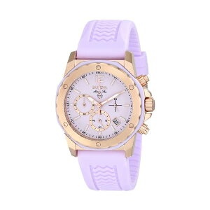 �u���[�o �r���v �E�H�b�` BULOVA 98M118 ���v ���f�B�[�X �����p Bulova Women's 98M118 Gold-Tone Stainless Steel Watch with Purple Rubber Band