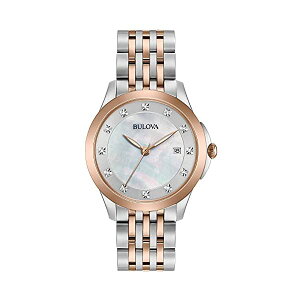 u[o rv EHb` BULOVA 98P162 v NVbN NH[c fB[X p Bulova Classic Quartz Ladies Watch, Stainless Steel Diamond , Two-Tone (Model: 98P162)