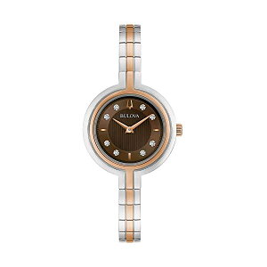 �u���[�o �r���v �E�H�b�` BULOVA 98P194 ���v �N�H�[�c ���f�B�[�X �����p Bulova RhapsodyQuartz Ladies Watch, Stainless Steel Diamond , Two-Tone (Model: 98P194)