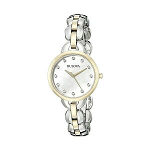 �u���[�o �r���v �E�H�b�` BULOVA 98L208 ���v �A�i���O �N�H�[�c ���f�B�[�X �����p Bulova Women's 98L208 Analog Display Japanese Quartz Two Tone Watch