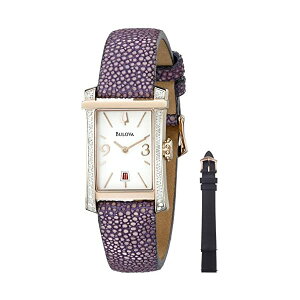 �u���[�o �r���v �E�H�b�` BULOVA 98R197 ���v �A�i���O �N�H�[�c ���f�B�[�X �����p Bulova Women's 98R197 Analog Display Quartz Purple Watch
