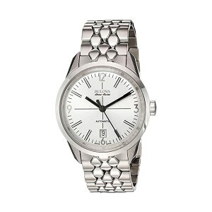 �u���[�o �r���v �E�H�b�` BULOVA 63B177 ���v �I�[�g�}�`�b�N �������� �A�i���O �����Y �j���p Bulova Men's 63B177 Analog Display Automatic Self Wind Silver Watch
