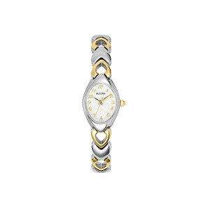 �u���[�o �r���v �E�H�b�` BULOVA 98V02 ���v ���f�B�[�X �����p Bulova Watch - Women's Dress Two Tone Stainless Steel - 98V02