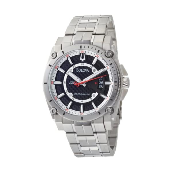 ブローバ 腕時計 ウォッチ BULOVA 96B133 時計 プレシジョニスト メンズ 男性用 Bulova Men's 96B133  Precisionist Champlain Black Dial Titanium Bracelet Watch | i-selection
