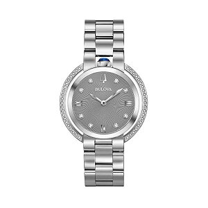 �u���[�o �r���v �E�H�b�` BULOVA 96R219 ���v ���f�B�[�X �����p Ladies' Bulova Rubaiyat Diamond Stainless Steel Watch 96R219