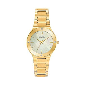 u[o rv EHb` BULOVA 97R102 v NH[c fB[X p Bulova Modern Quartz Ladies Watch, Stainless Steel Diamond , Gold-Tone (Model: 97R102)