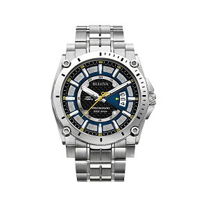 �u���[�o �r���v �E�H�b�` BULOVA 96B131 ���v �v���V�W���j�X�g �����Y �j���p Bulova Men's 96B131 Precisionist Black Dial Steel Bracelet Watch