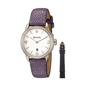 u[o rv EHb` BULOVA 98R196 v AiO NH[c fB[X p Bulova Women's 98R196 Analog Display Quartz Purple Watch
