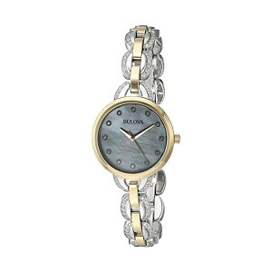 �u���[�o �r���v �E�H�b�` BULOVA 98L206 ���v �A�i���O �N�H�[�c ���f�B�[�X �����p Bulova Women's 98L206 Crystal Analog Display Japanese Quartz Two Tone Watch
