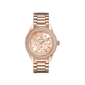 u[o rv EHb` BULOVA 97N100 v NH[c fB[X p Bulova Women's 97N100 Rose Gold Stainless-Steel Quartz Watch