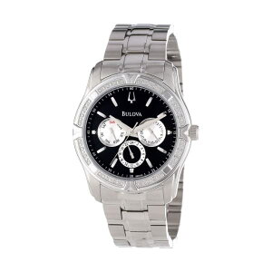 �u���[�o �r���v �E�H�b�` BULOVA 9.6E+116 ���v �����Y �j���p Bulova Men's 96E115 Diamond Case Watch Set