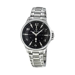 �u���[�o �r���v �E�H�b�` BULOVA 96B134 ���v �����Y �j���p Bulova 96B134 Men's Watch Adventurer Stainless Steel Black Dial