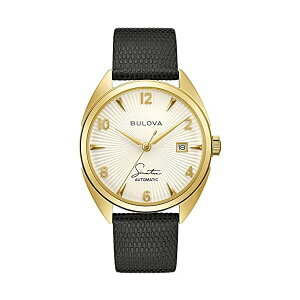 �u���[�o �r���v �E�H�b�` BULOVA 97B196 ���v �����Y �j���p Men's Bulova Frank Sinatra 'Fly Me to The Moon' Black Leather Strap Watch 97B196
