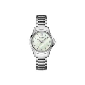 ブローバ 腕時計 ウォッチ BULOVA 96P152 時計 レディース 女性用 Bulova 96P152 Ladies Diamonds White Silver Watch