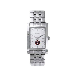 u[o rv EHb` BULOVA v fB[X p Bulova Women's Auburn University Tigers Silver Rectangle Watch
